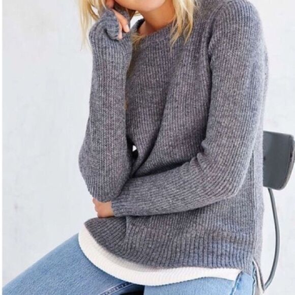 UNIF x UO Waffle Knit Sweater - Picture 3 of 4